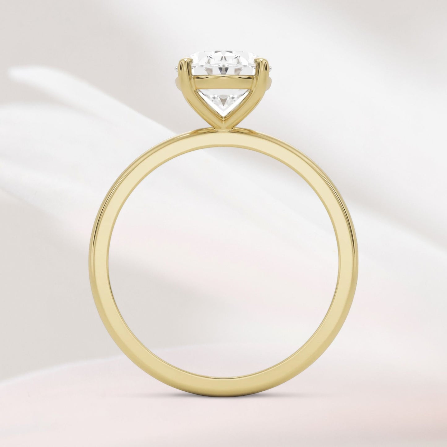 Amaral Solitaire Oval Four Prong - keltakulta