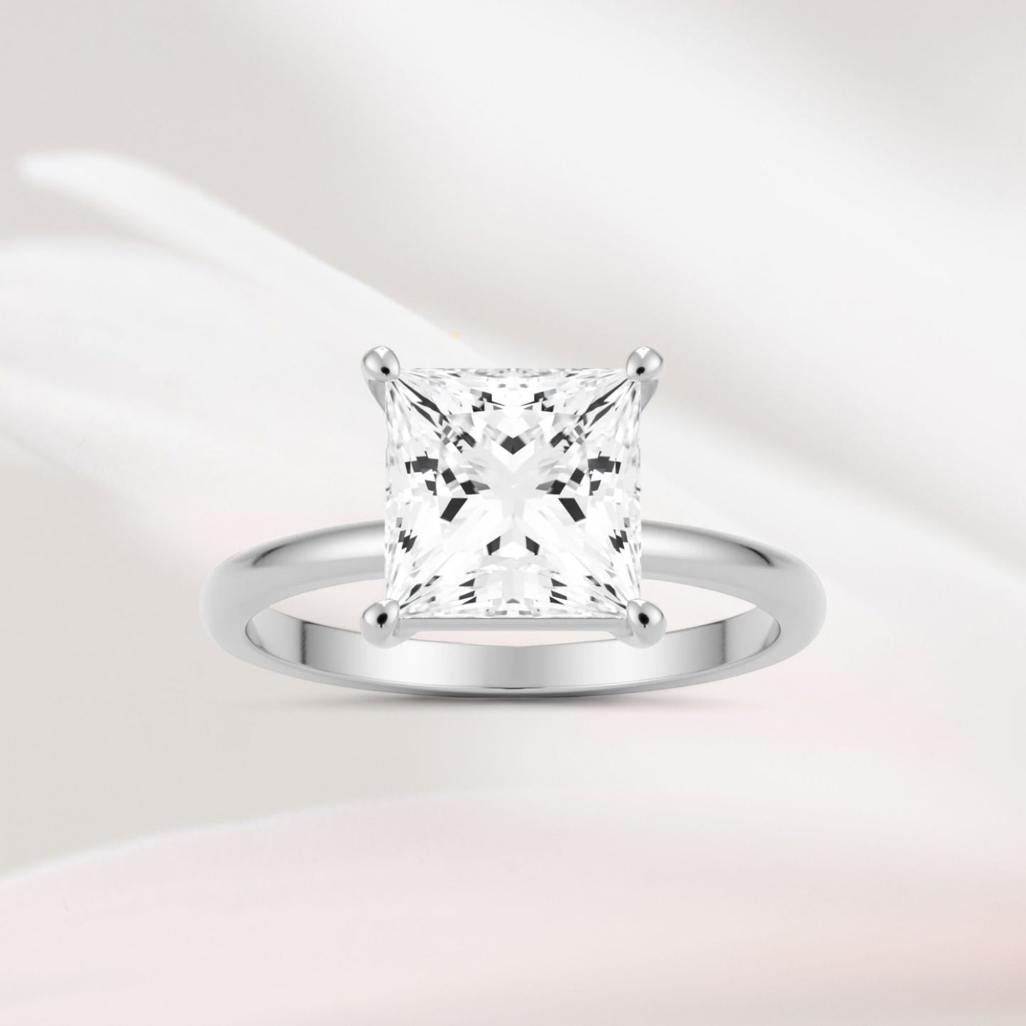 Amaral Solitaire Princess Four Prong - hopea