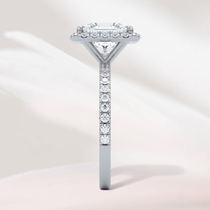 Amaral Halo Princess With Band - Silver