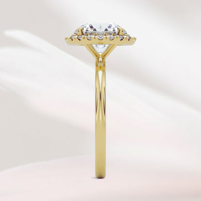 Amaral Halo Round - Yellow Gold