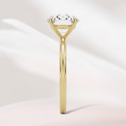 Amaral Solitaire Round Four Prong - Yellow Gold