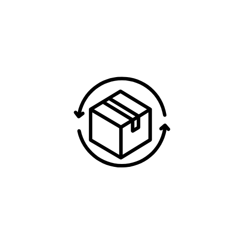 Icon of a box and surrounding arrows