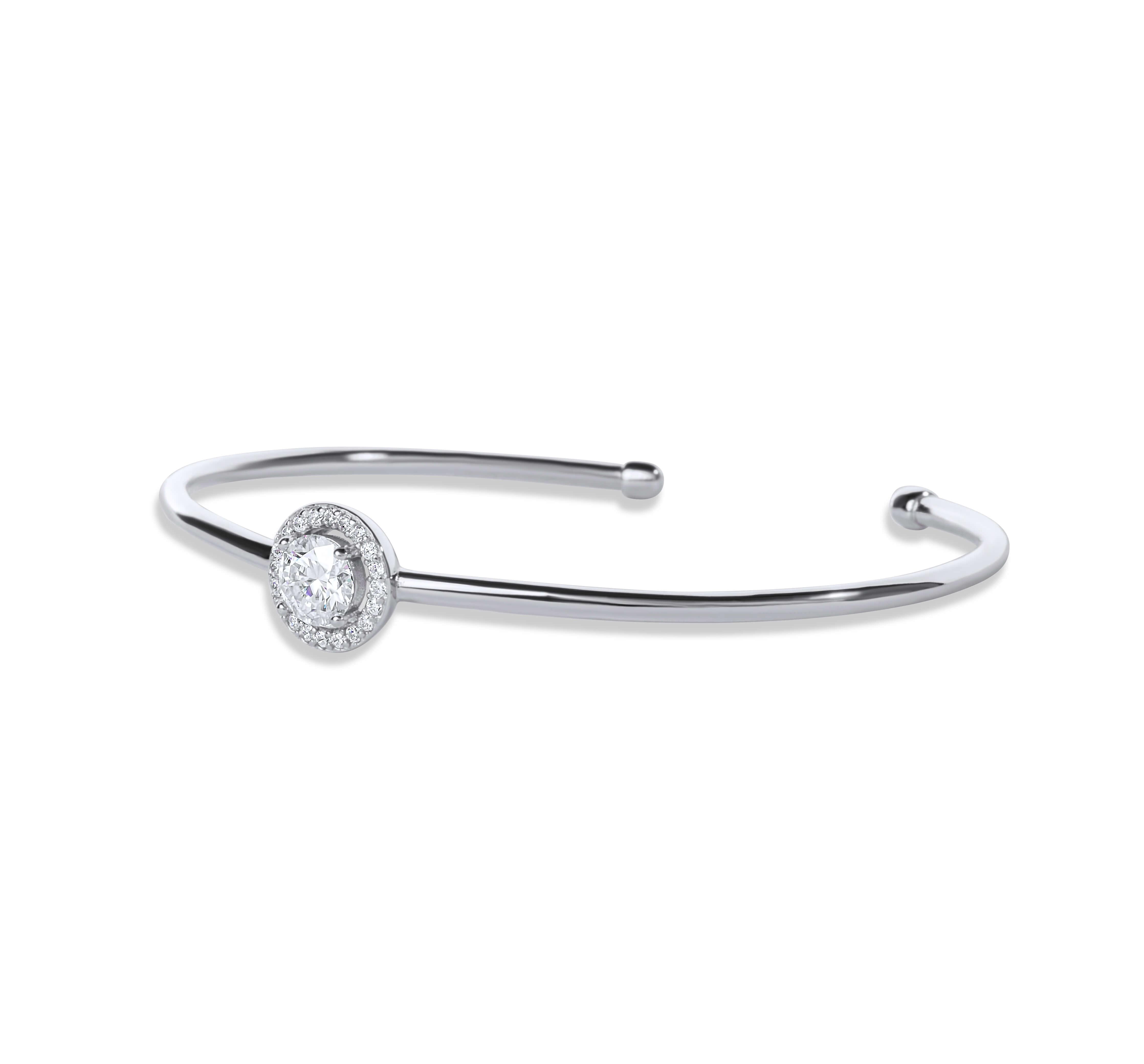 Amaral Cuff Moissanite Bracelet Amaral Jewelry