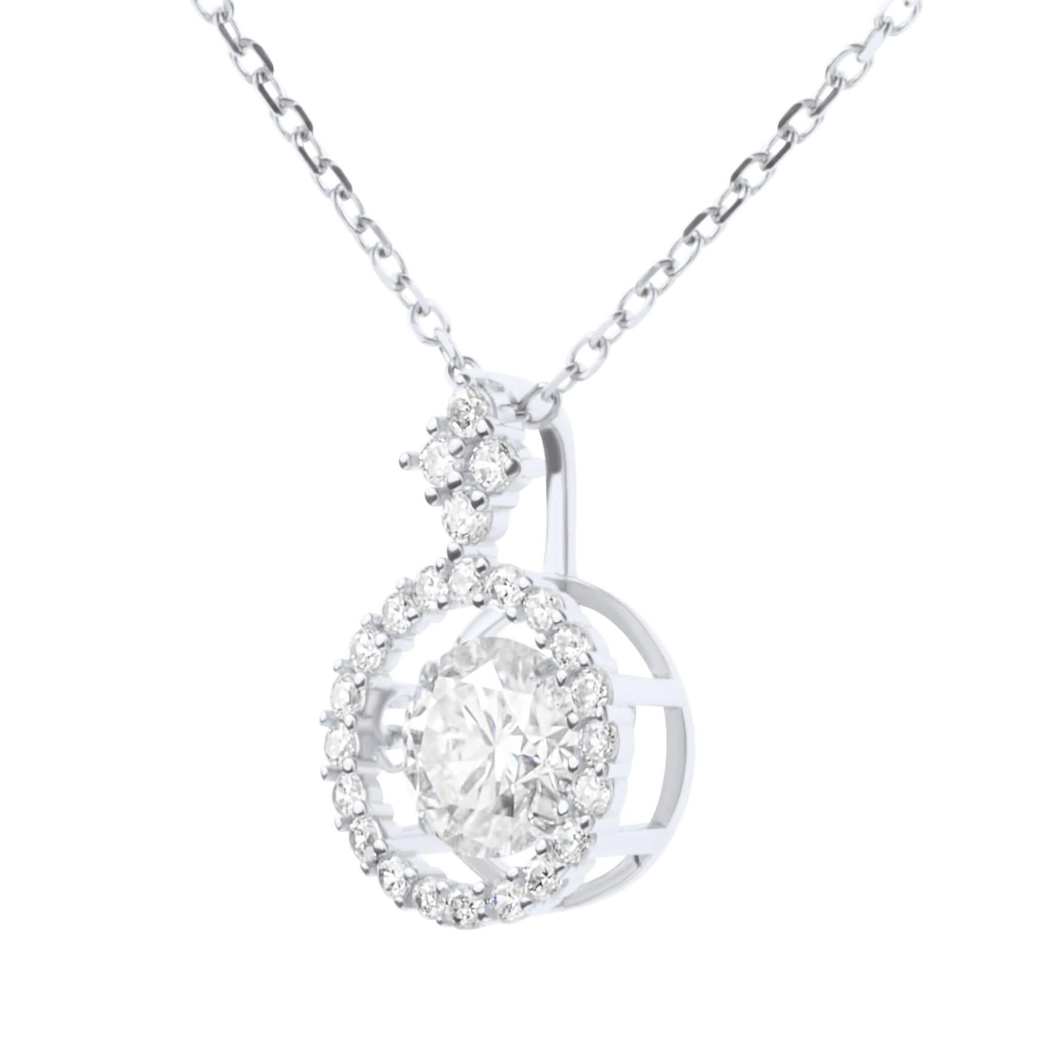 Dancing Diamond Necklace - 14kWG – Andrea Montgomery Designs